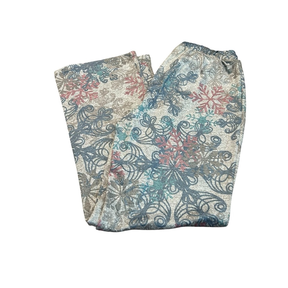 CHRISTOPHER & BANKS snowflake pajama pants
